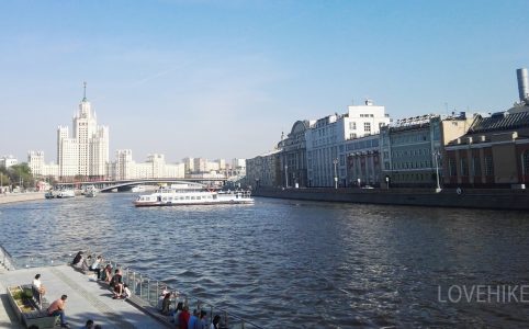 Москва река набережная в москве